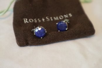 Sterling Sapphire Earrings From Ross And Simons (B)