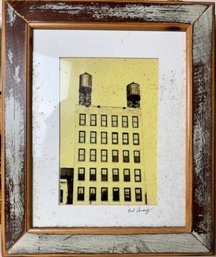 Framed Architectural Art Signed Lower Right