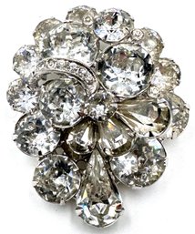Vintage Eisenberg Crystal Rhinestone Brooch Pin