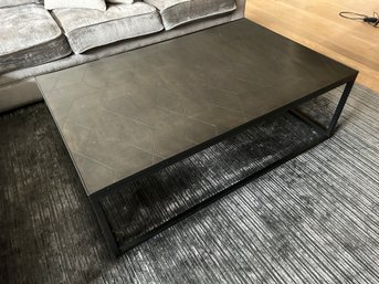 Restoration Hardware  Metal Parquet Coffee Table