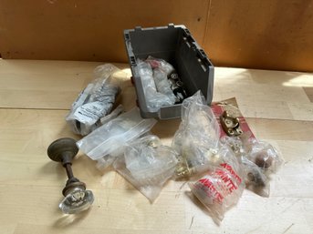 Collection Of Hardware Including Crystal Knob