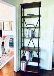 Tall Pottery Barn Industrial Style Narrow Shelf (LOC: S1)