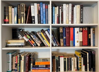 Three Shelves Of Mixed Books
