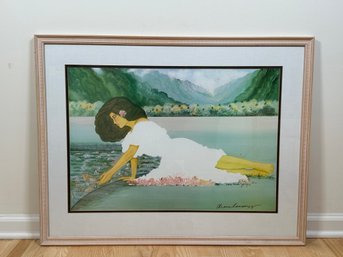 Diana Hansen Young 'Nuana Pond' Hawaii Framed Print