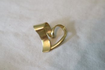 14K Yellow Gold Heart Pendant (5.6 Grams)