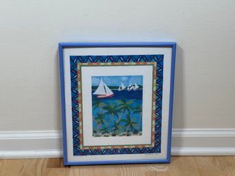 M Leone 'Savvy Sailing' Pencil Signed Framed Print