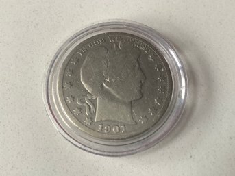1901 Barber Silver Half-Dollar #110