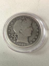 1902 Barber Silver Half-Dollar #111