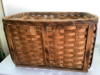 Huge Antique Woven Basket