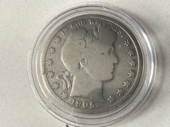 1905 Barber Silver Half-Dollar #114