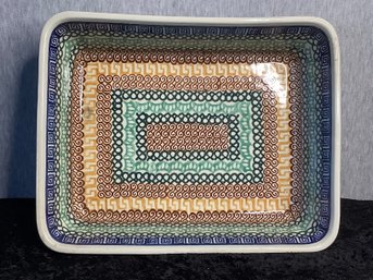 Polish Pottery Casserole Dish