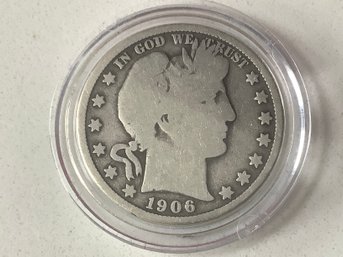 1906 Barber Silver Half-Dollar #115