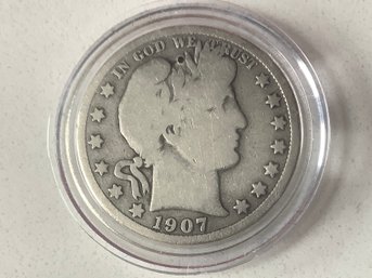 1907 Barber Silver Half-Dollar #116