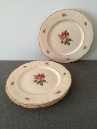 Federal Shape Syracuse Chine Dinner Plates Lot Of 4