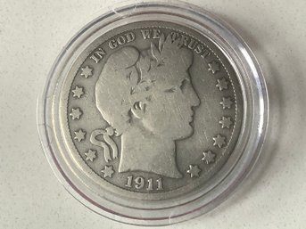 1911 Barber Silver Half-Dollar #120
