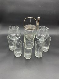 MCM Etched Barware