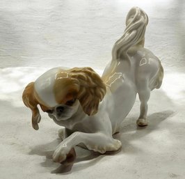 Nymphenburg Porcelain Japanese Chin Dog Figurine ~ Model 358 ~ Theodor Kärner Germany