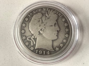 1914 Barber Silver Half-Dollar #123
