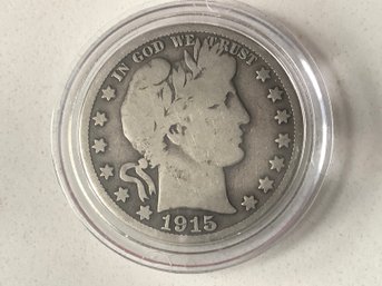 1915 Barber Silver Half-Dollar #124