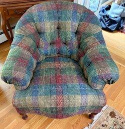 Plaid Upholstered Chair