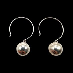 (B178) Sterling Silver Beaded Dangle Earrings