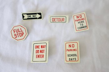 Vintage Metal Street Sign Pins