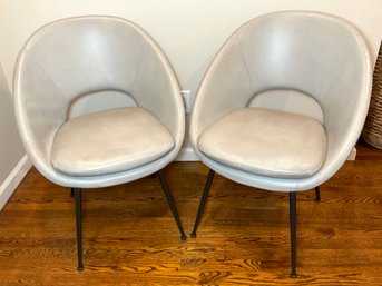 A Pair Of West Elm Orb Dining Chairs