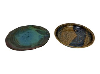 Handmade Pottery Pieces: Bowl And Plate