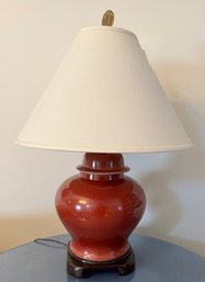 Ox Blood Jar Lamp