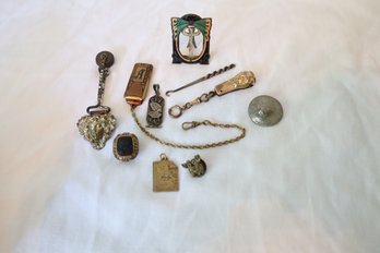 Sterling And Mixed Metal Oddities Lot Some Marked Untested
