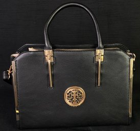 Dasein Women Large Faux Leather Satchel Handbag