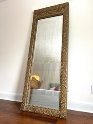 A 1920s Gilt Plaster On Carved Wood Mirror - Impressive