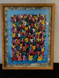 Signed Painting Of African Folk Art