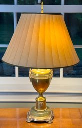 Wrought Iron And Stone Vintage Lamp