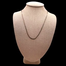 (B197) Sterling Silver S Chain Necklace