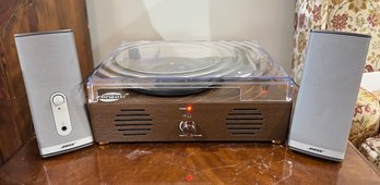 Zbrqotl Vintage-style 3-speed Record With Bose Speakers