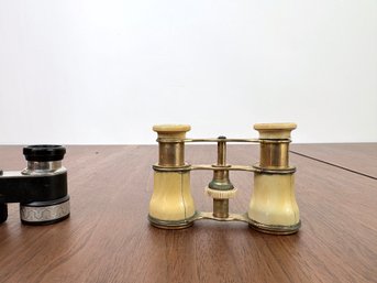 Pair Of Vintage Opera Glasses With Cases