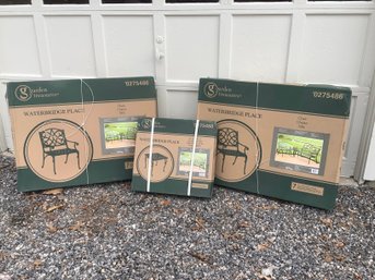 Garden Treasures 3 Piece Metal Patio Set New In Box