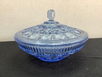 Blue Glass Candy Dish