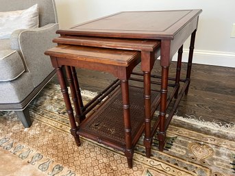 Set Of Three Mahogany Nesting Tables
