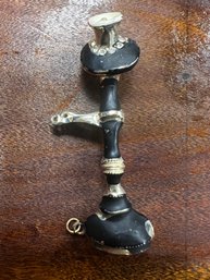 Embellished Vintage Telephone Brooch Pin