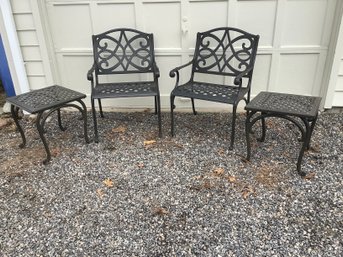 4 Piece Metal Outdoor Patio Set
