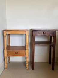 Two Vintage Country Side Stands