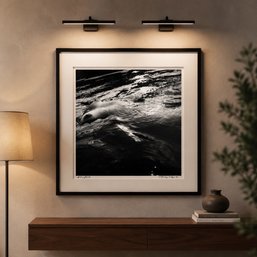 Nancy May Signed Black-and-White Photograph Of Floating Breast In Ellis Pond, Dated 1982, Framed