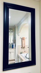 Beveled Wall Mirror In Dark Panel Frame (LOC: S1)