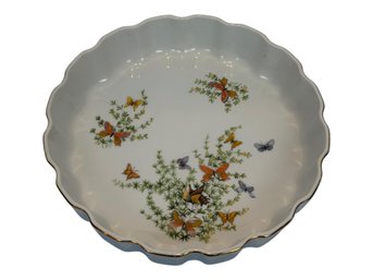 Stafford Ectasy Quiche Dish Featuring Butterflies