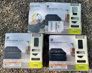 Three NEW In Box Intex Dura Beam Plus Twin Air Mattress