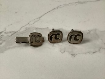 Sterling Silver FC Designer Cuff Links #1