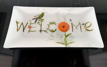 Reverse Painted  Tray