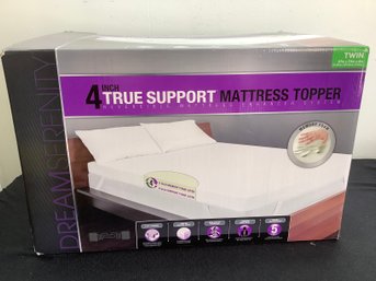 4 Inch True Support Mattress Topper Size Twin